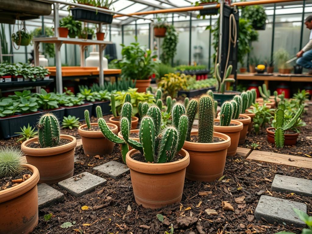 Ants in Cactus Pots