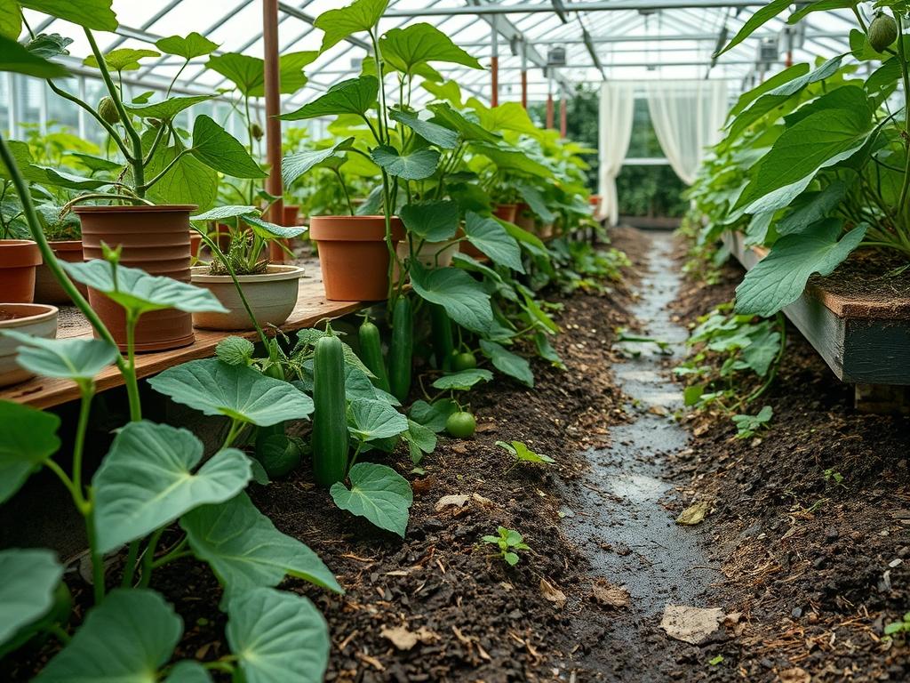 Ants in Cucumber Vines