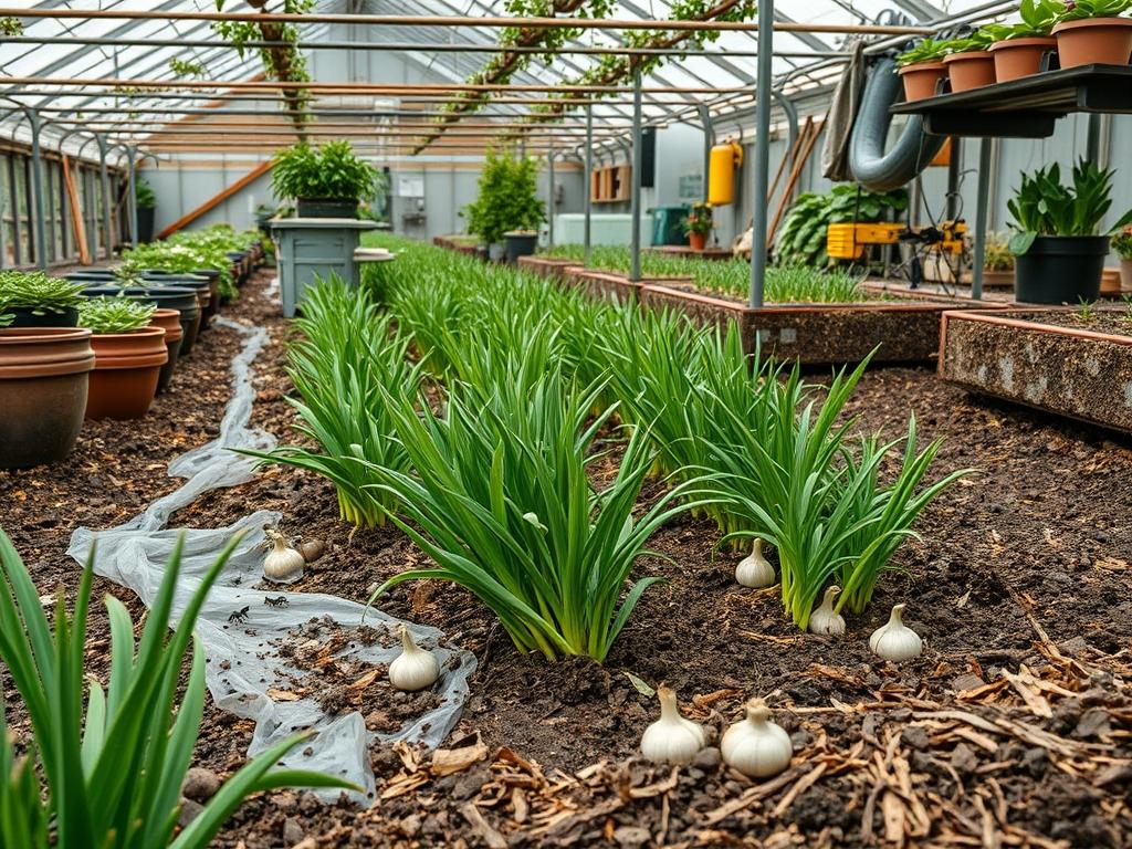 Ants in Garlic Rows